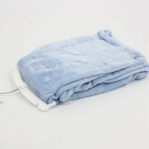 100% Polyester Super Soft  Kids Embossed Flannel Fleece Baby Blanket