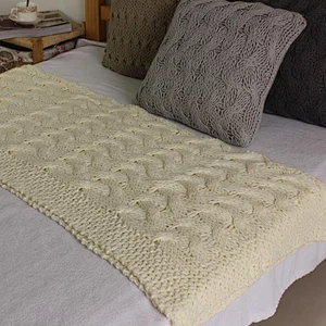 100% Acrylic Tufted Knitted Throw