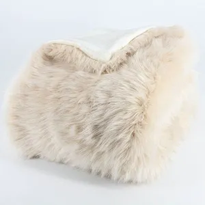 Acrylic/Polyester Long Pile Luxury Blanket Faux Fur