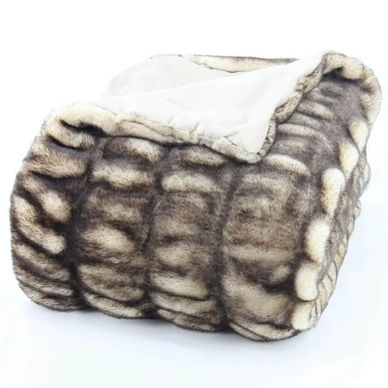 BSCI Audited Best Selling Soft  Faux Fur Blanket