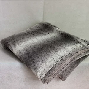 100% Polyester Ombre Printed PV Fur Throw