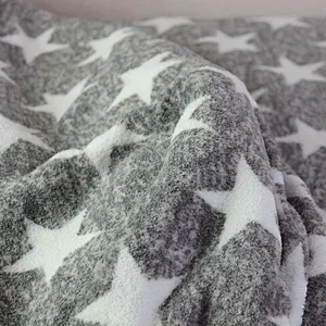 100% Polyester Heart Printed  Flannel Fleece  Blanket
