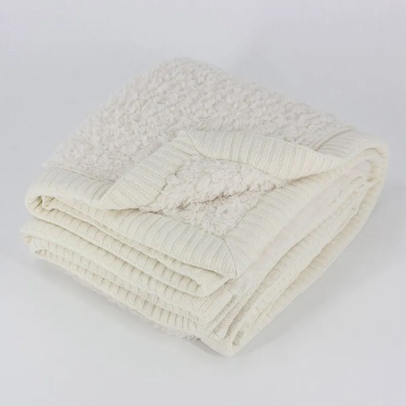 100% Polyester Teddy Soft Warm Decorative Comforted Sherpa Lurex Throw