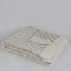 100% Acrylic  Hot Selling  Melee Knitted Throw