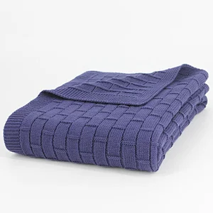 100% Acrylic Sofa Super Soft Knitting Blanket