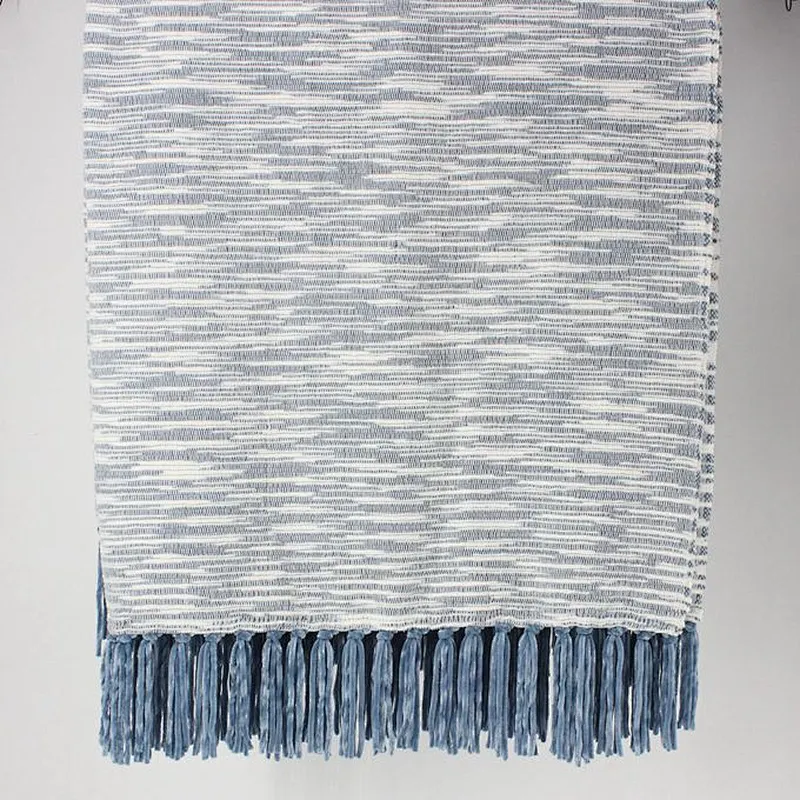 100% Acrylic Sofa Decorative Throw  Blanket China with Chenille Fringed