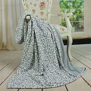 100% Polyester Luxury Printed Flannel Fleece Two Layer Winter Blanket