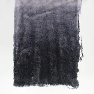 100% Polyester Dis-grade Printed Long Pile PV Fur Throw