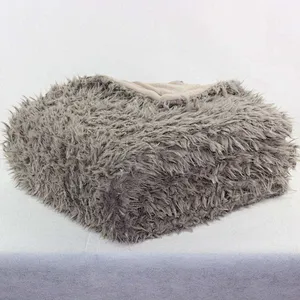 100%Polyester Long Pile Home Bed Sofa PV Fur Throw