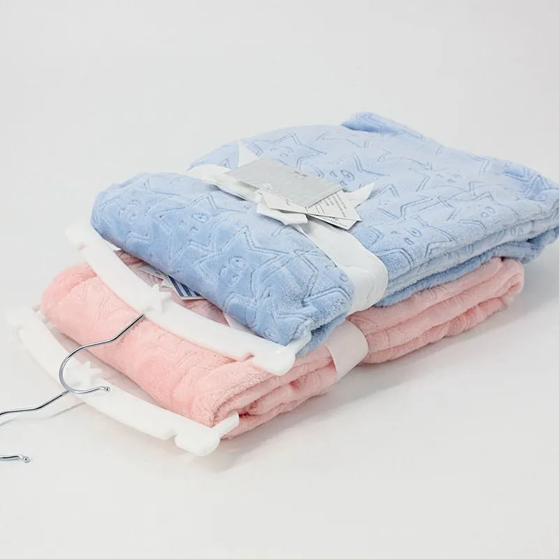 100% Polyester Super Soft  Kids Embossed Flannel Fleece Baby Blanket
