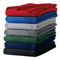 100% Polyester Polar Fleece Customized Logo Appliqued Airplane Blanket