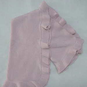 100% Acrylic BSCI Wholesale Soft Baby Knitting Blanket