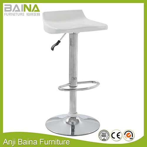 Hydraulic bar stool cheap abs plastic style 360 degree swivel chair