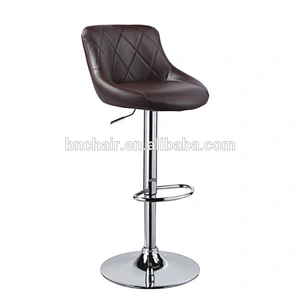 Morden kitchen commercial leather metal high bar stools wholesale