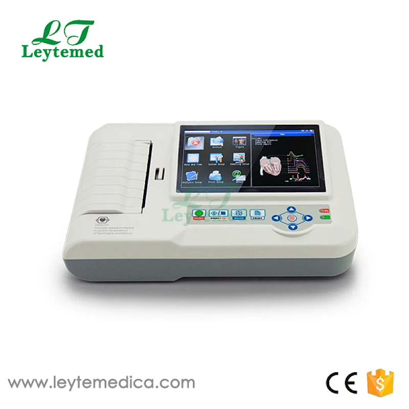 ECG600G Six Channel touch screen EKG machine