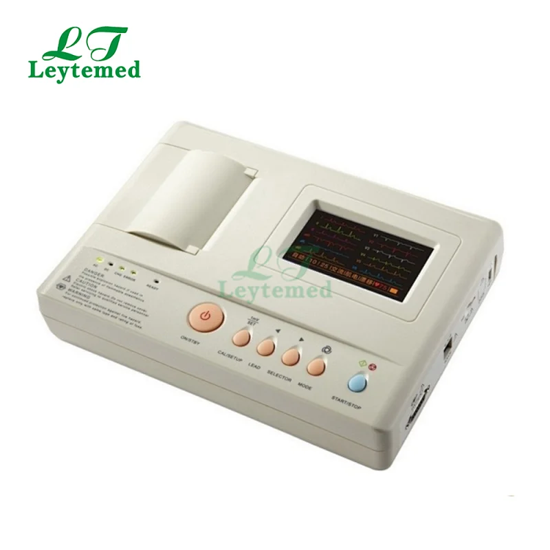 price of ecg machine single channel color screen
