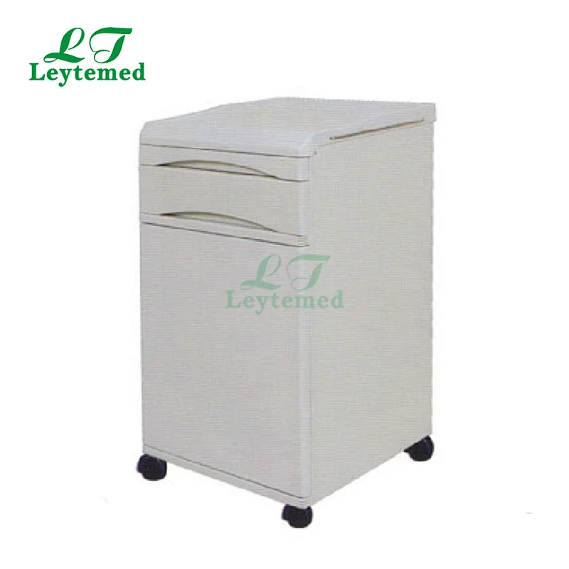 K-C063 Topsale ABS plastic hospital beside cabinet With castors for patient using