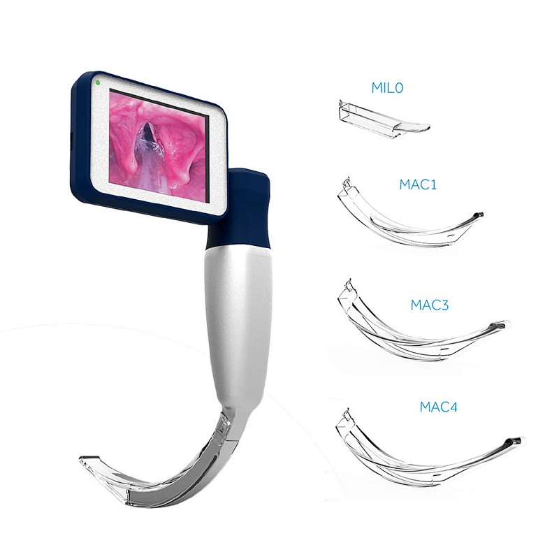 LTEV02 rechargeable portable video laryngoscope set neonate child