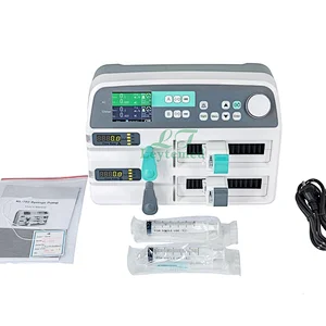 LTSI19 china medical ce certificate small double channel IV syringe infusion pump analyzer with heating function
