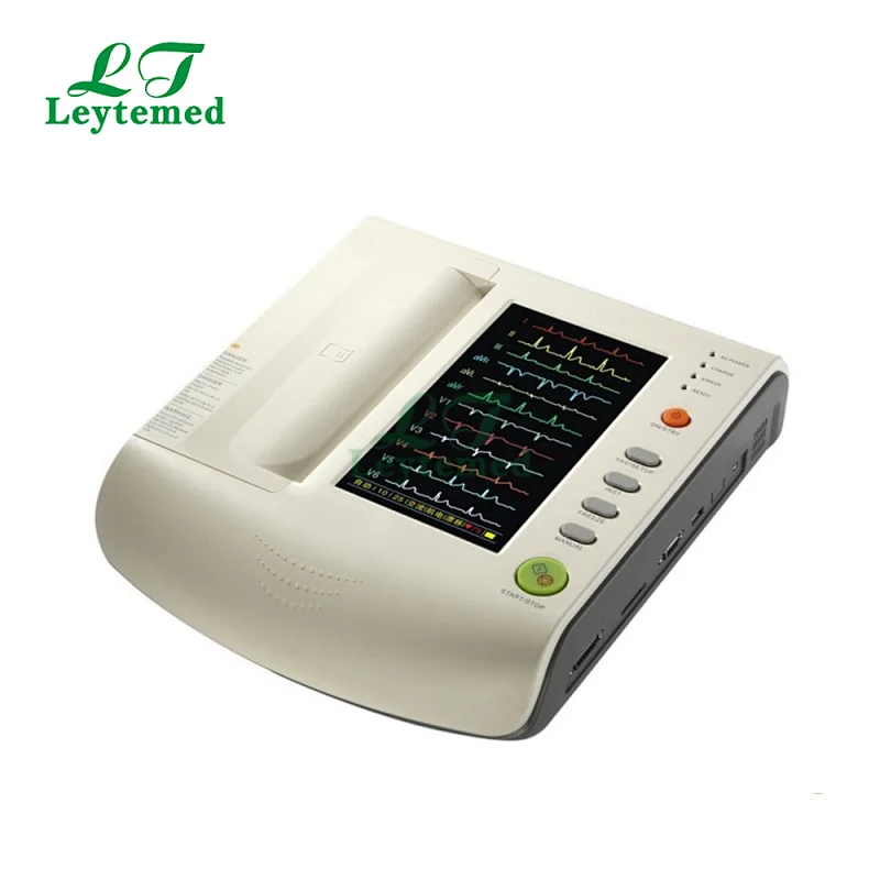 LT-1206 digital 7inch six channel ecg machine