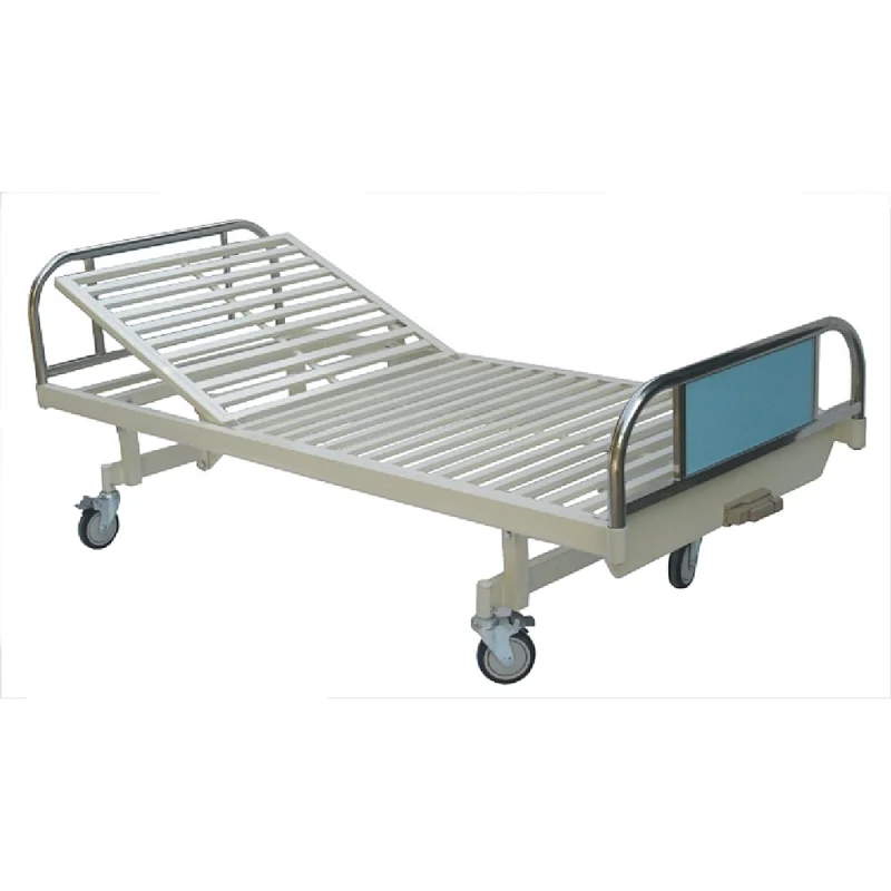 KA219 Stainless steel hospital patient bed with One Revolving Lever