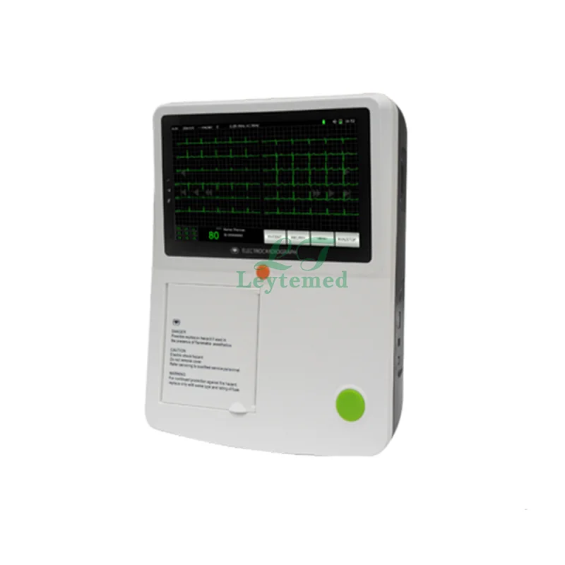 LTSE25 hospital digital touch screen 3 channel Electrocardiograph machine