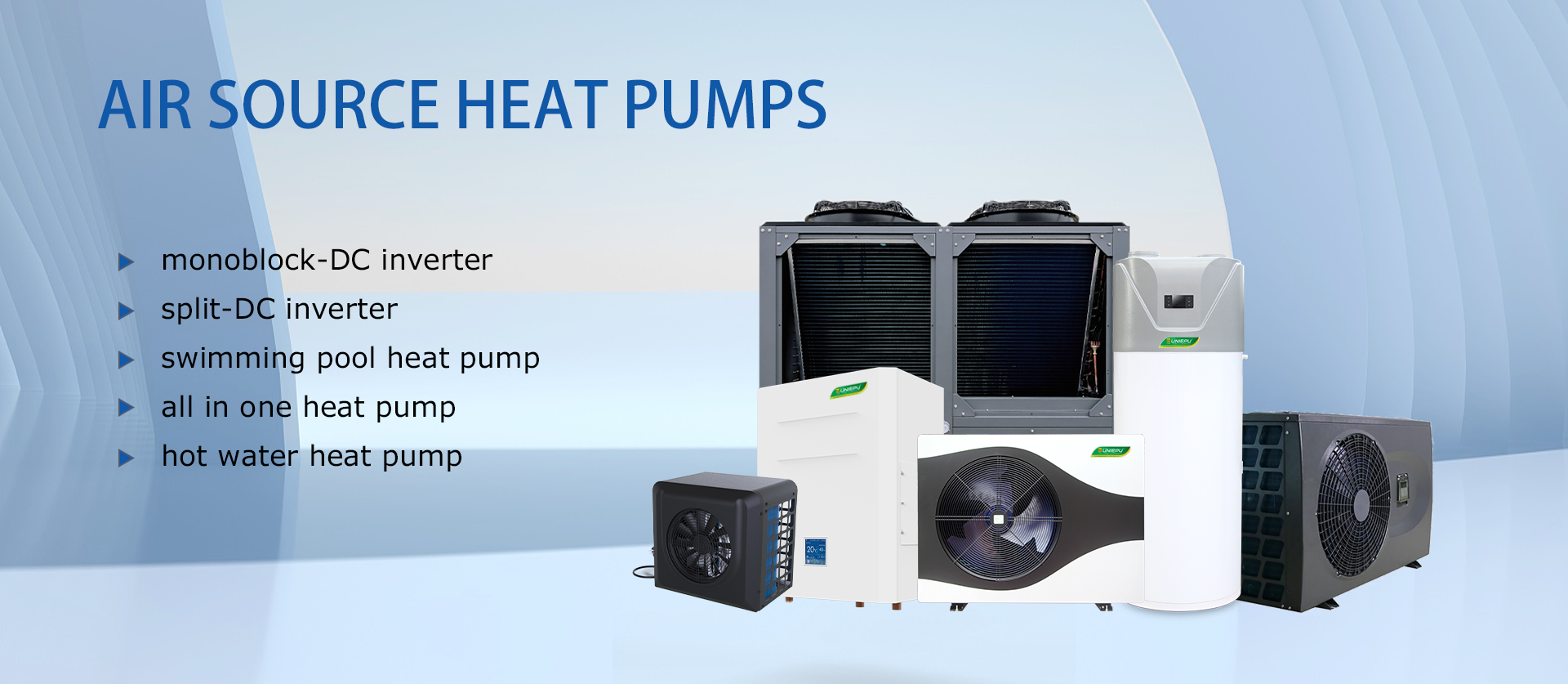 air source heat pumps
