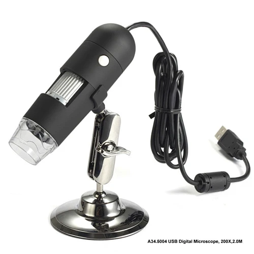 Microscópio Digital USB, 200X,2,0M