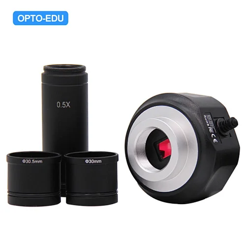 USB2.0 CMOS Digital Camera, 5.0M, Fix USB Cable, 0.5x Eyepiece Tube Adapter Ring Set