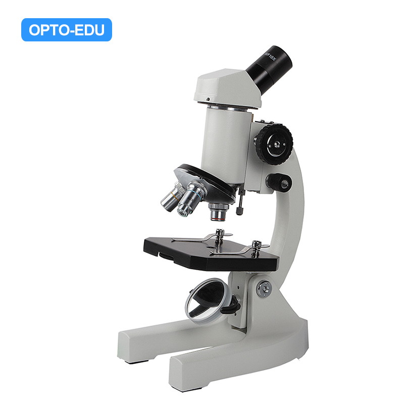 Student Biological Microscope, Vertical Monocular Head, Coarse & Fine Focus
