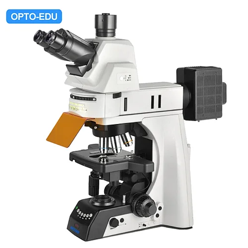 Microscópio Fluorescente Vertical, Semi-APO, Semiautomático, LED 3W