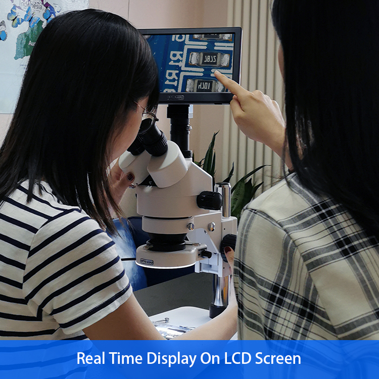 9 LCD Digital Stereo Microscope, 5.0M