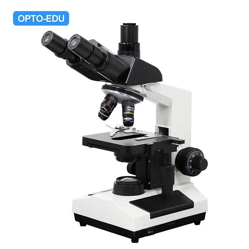 Laboratory Biological Microscope XSZ107BN, Seidentopf Trinocular Black