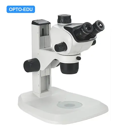 Zoom Stereo Microscope, 0.65~5.3x, 1:8.1, Trinocular, No Light