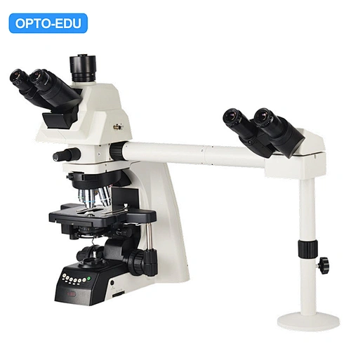 Multi Viewing Research Laboratory Microscope, Semi-Auto, 2 Heads Right Side