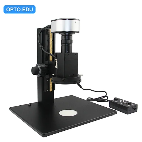 Calibration Free Motorized Zoom Video Microscope