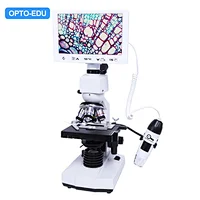 7" LCD Biological + USB Portable Dual Lens Digital Microscope, 2.0M, Teaching Head
