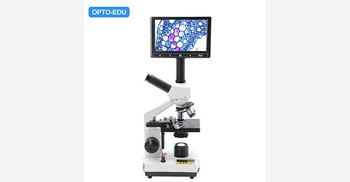 OPTO-EDU A33.5121-TH Microscope numérique biologique à double objectif LCD  7 + USB, 2,0 M