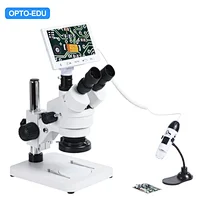 7" LCD Stereo + USB Portable Dual Lens Digital Microscope, 2.0M+1.3M