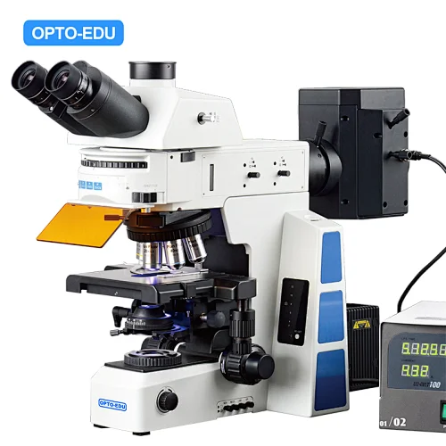 Microscópio de fluorescência de pesquisa, Semi-APO, atualização BF+DF+PL+PH+FL+DIC