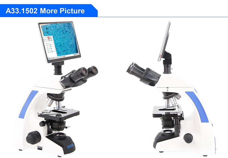 OPTO-EDU A33.1502 10.5 microscopio digitale LCD touch screen, 8.0