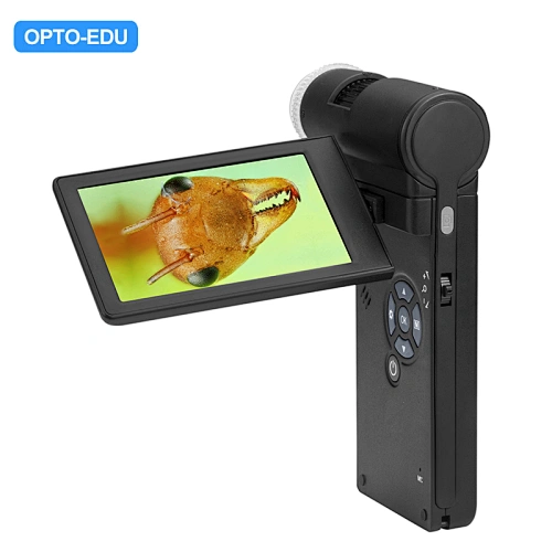 4" LCD Digital Microscope With Polarizer, 10x-300x/1200x, 12M