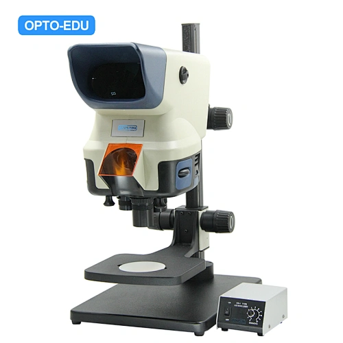 Microscópio estéreo 3D de olho nu