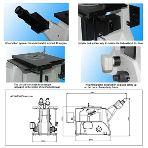 Metallurgical Microscope, BF/DF, DIC