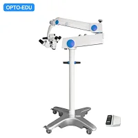 Operating Microscope, Dual Head, Manual 3 Step, 6x10x16x, 2 Function Foot Switch, For Ophthalmology