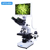 7" LCD Biological + USB Portable Dual Lens Digital Microscope, 2.0M, Trinocular