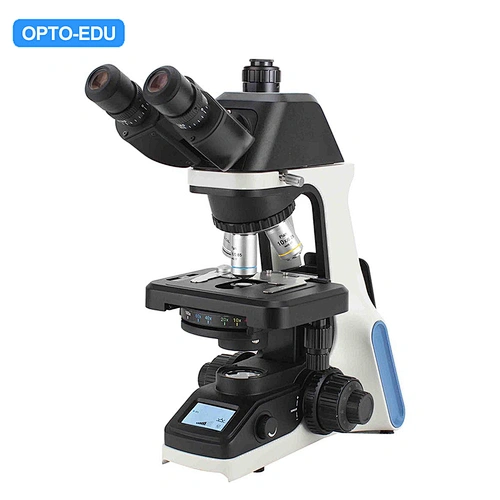 Laboratory Microscope, Coded Nosepiece & LCD, Trinocular