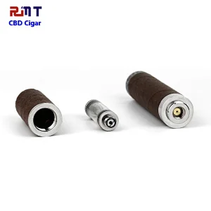 CBD Cigar for CBD Oil or THC Oil Ceramic Coil Cartridge Vape Pen with 900mAh 510 thread Battery use Wooden Box