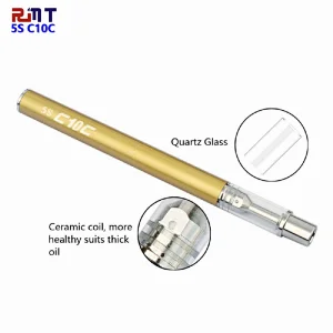 5S C10C Disposable CBD Oil Vape pen with Rechargeable 380mAh Battery Disposable CBD Ceramic Coil Cartridge Vape pen