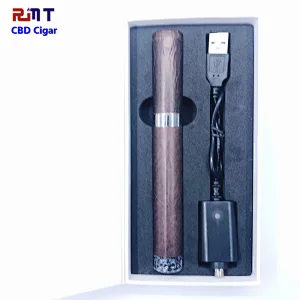 CBD Cigar for CBD Oil or THC Oil Ceramic Coil Cartridge Vape Pen with 900mAh 510 thread Battery use Wooden Box
